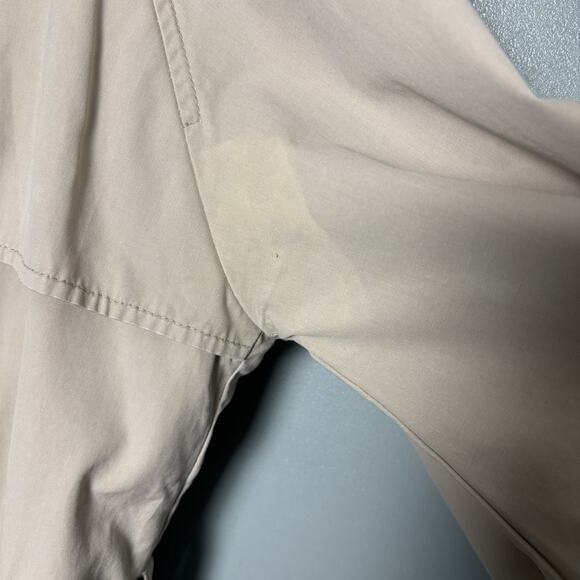 All Saints Womens Double Breasted Sherlock Cotton Trench Coat Jacket 8 Beige - Picture 5 of 14